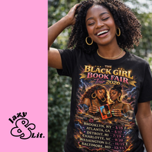 Load image into Gallery viewer, The Black Girl Book Fair Tour 2026 T-Shirt
